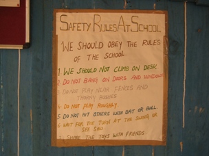 Rules at the slum school