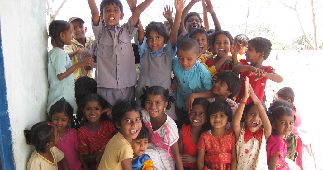 Indian slum children