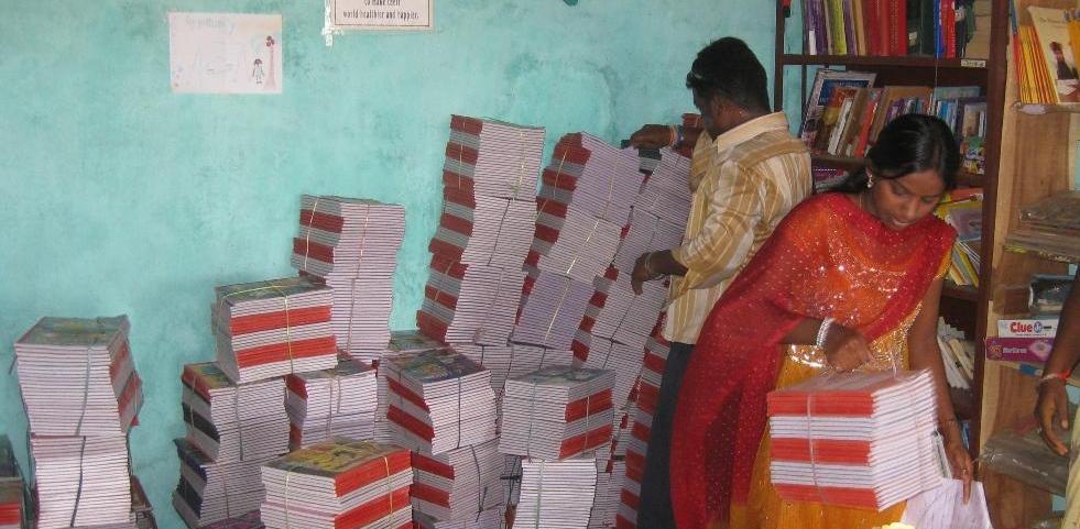 Textbooks for Indian slum school