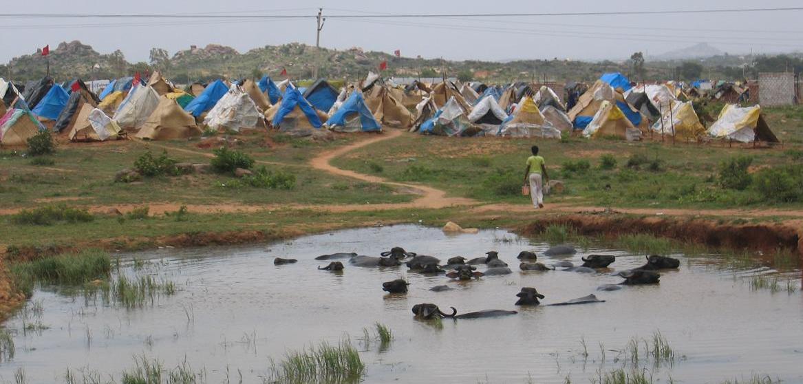 Slum in India